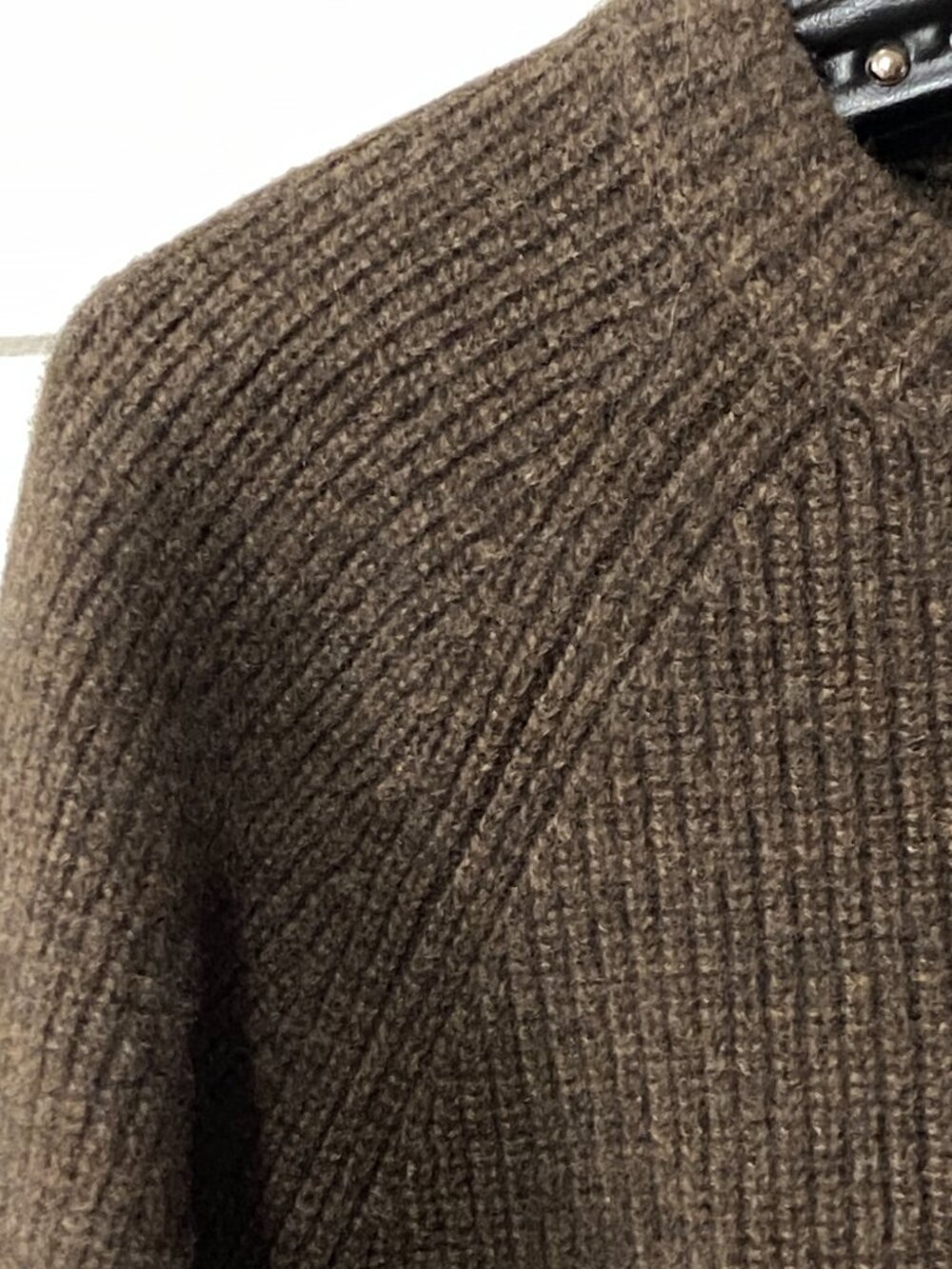 Quince 100% Mongolian Cashmere Sz M Women's Brown Drop Sweater Crew Neck - Picture 4 of 11